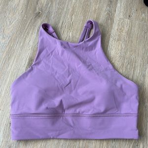 Lululemon Energy High-Neck Longline Bra- Size 8. Perfect condition!